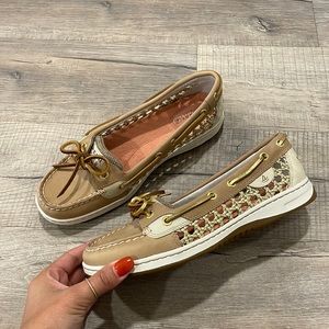 Sperry Top Sider Boat Shoes Gold
